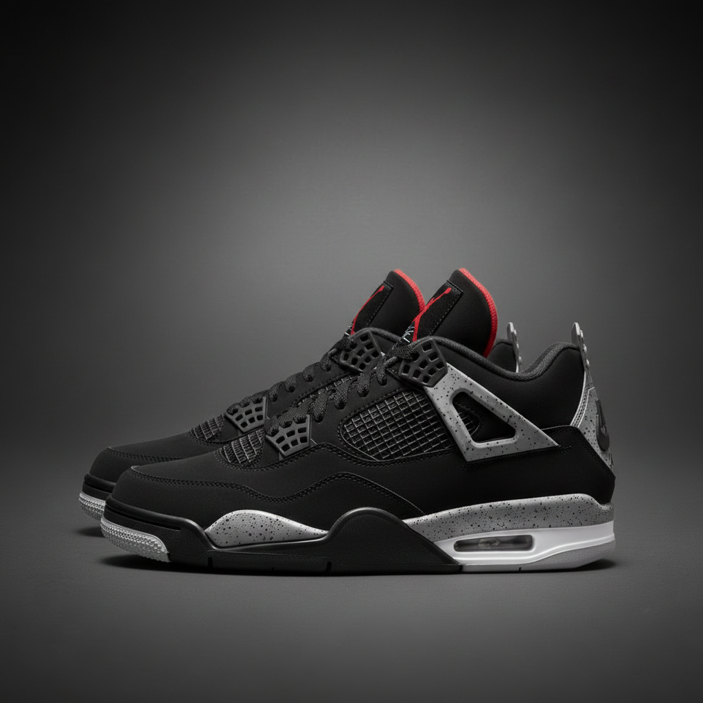 Air Jordan 4 Black Cement pair