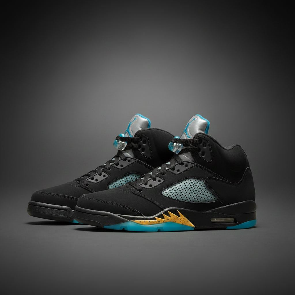 Air Jordan 5 Retro Aqua pair