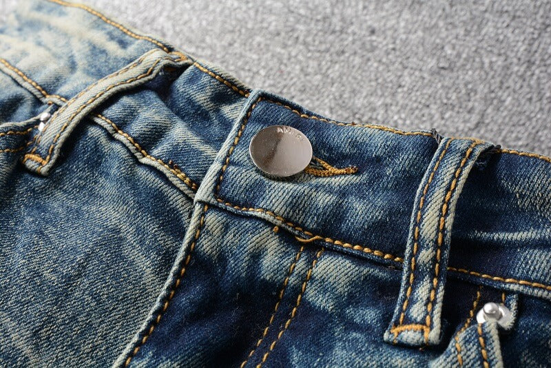 AMIRI Slim Fit Distressed Jeans #684
