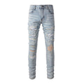 AMIRI Jeans #6808 – Slim Fit Distressed Denim