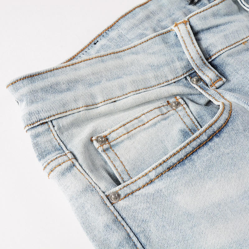 AMIRI Jeans #6808 – Slim Fit Distressed Denim