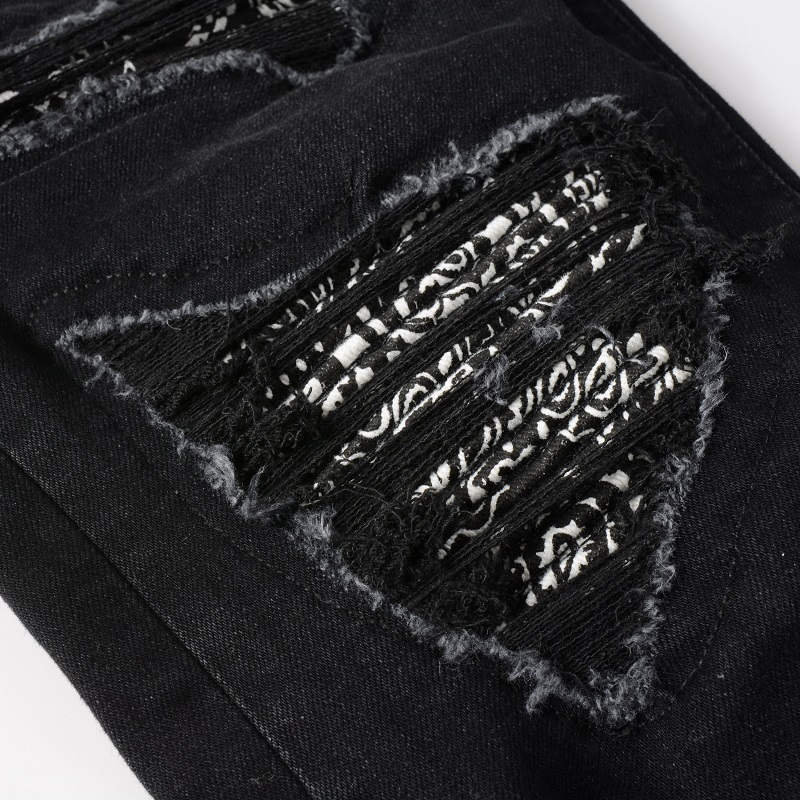 AMIRI Jeans #8669 – Slim Fit Distressed Denim
