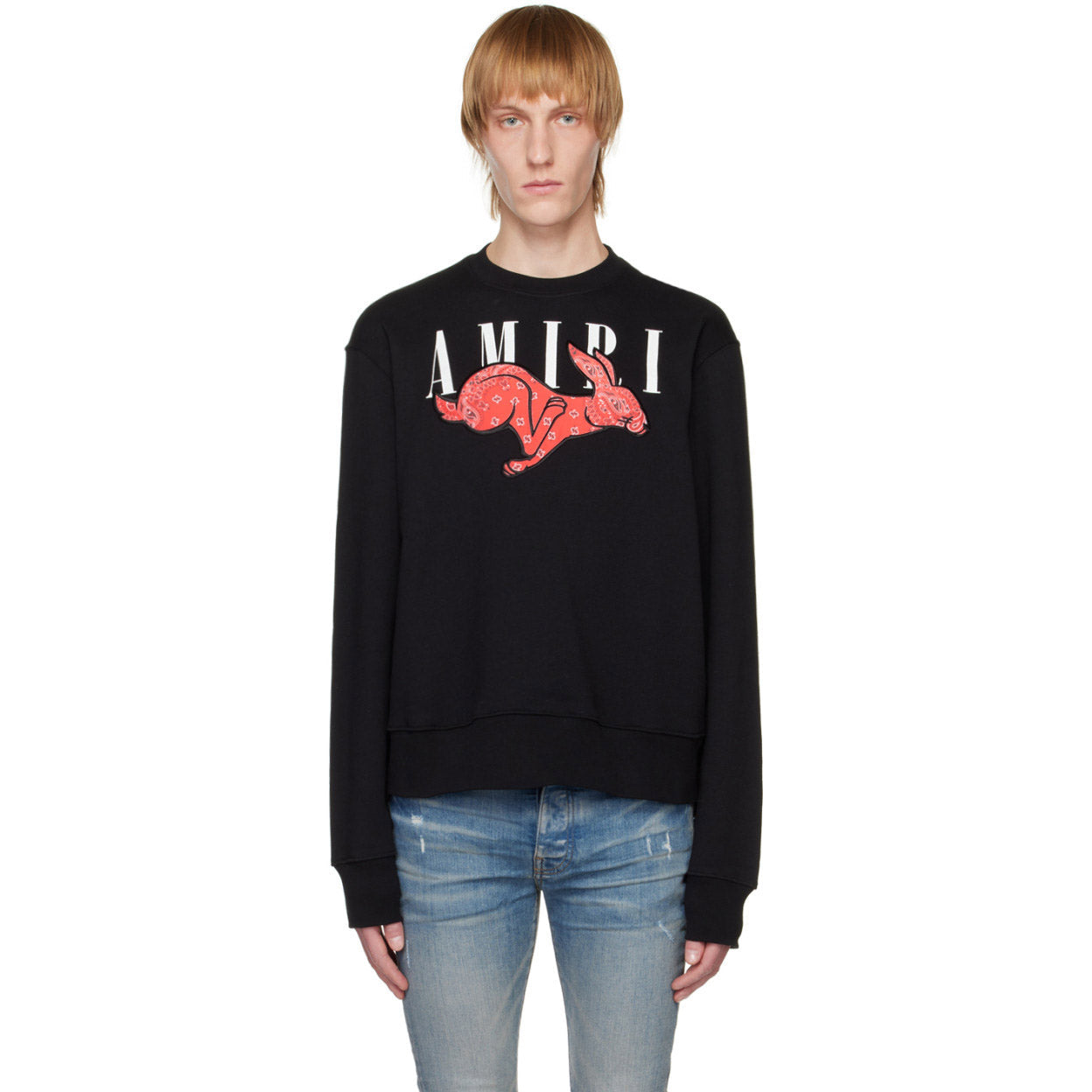 AMIRI Black Rabbit Graphic Sweatshirt