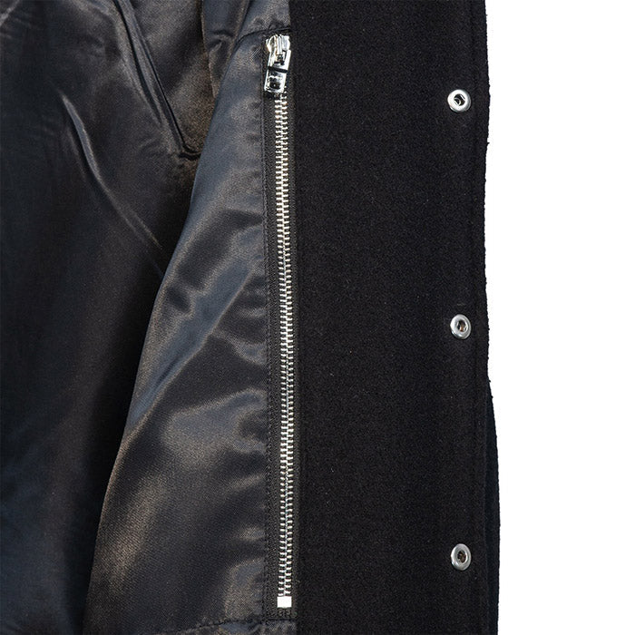 AMIRI Thickened Loose Bomber Baseball Jacket – Black