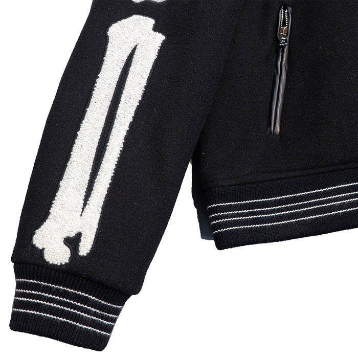 AMIRI Thickened Loose Bomber Baseball Jacket – Black