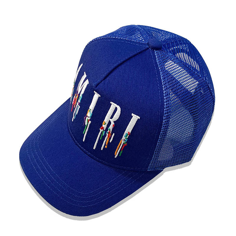 AMIRI Color Splash Paint Cap in Blue
