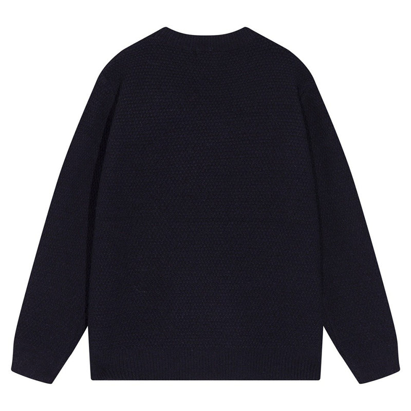 AMIRI Logo Knitted Sweater – Black & Apricot