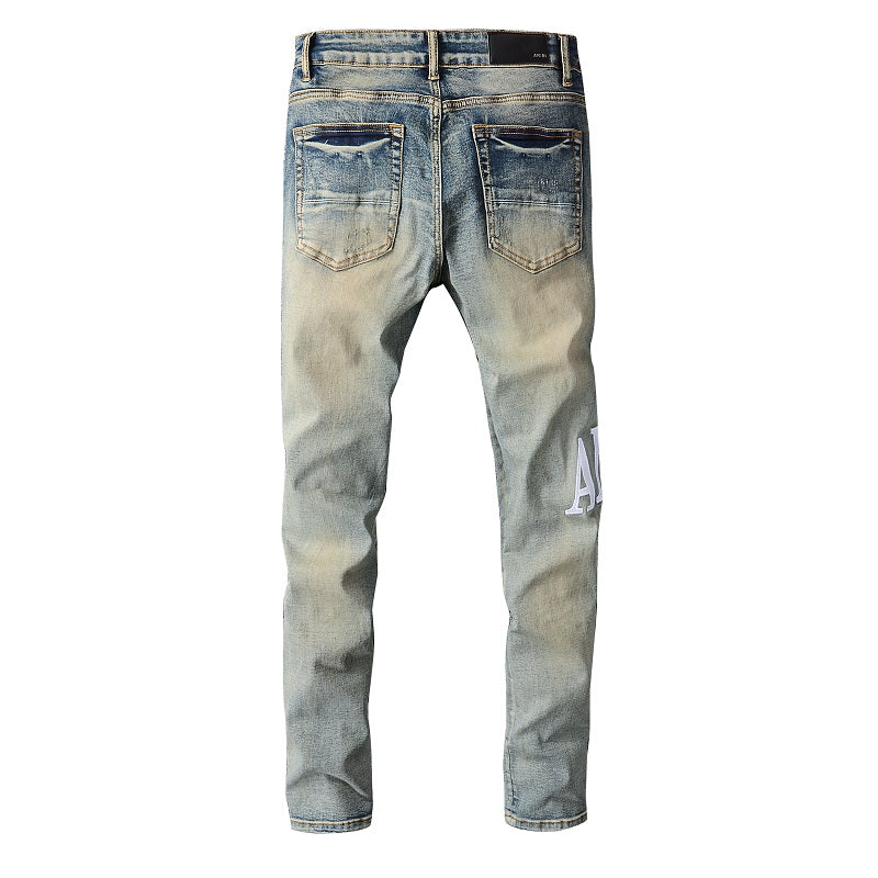 AMIRI Slim Fit Distressed Jeans #684
