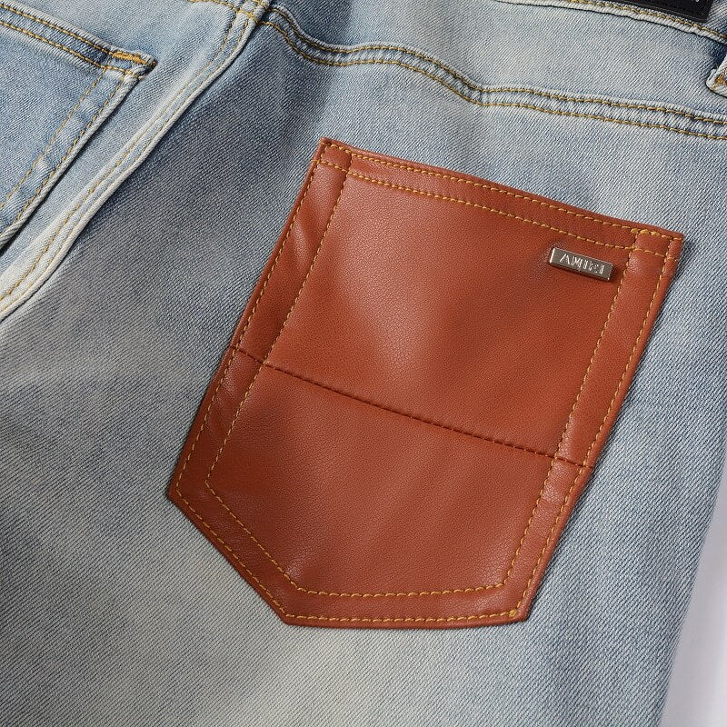AMIRI Jeans #840 – Slim Fit Distressed Denim