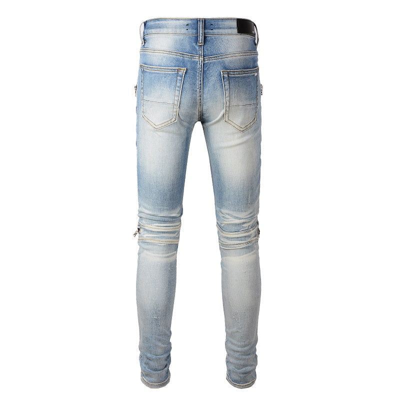 AMIRI Jeans #606 – Slim Fit Distressed Denim