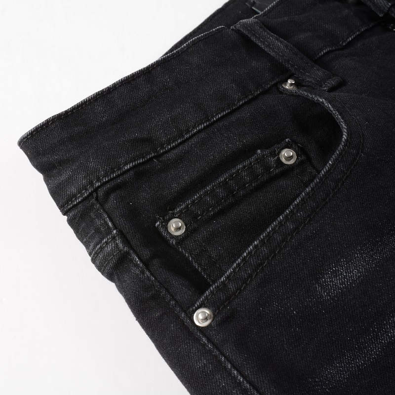 AMIRI Jeans #8669 – Slim Fit Distressed Denim