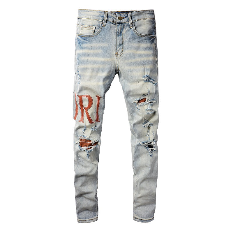 AMIRI Jeans #840 – Slim Fit Distressed Denim