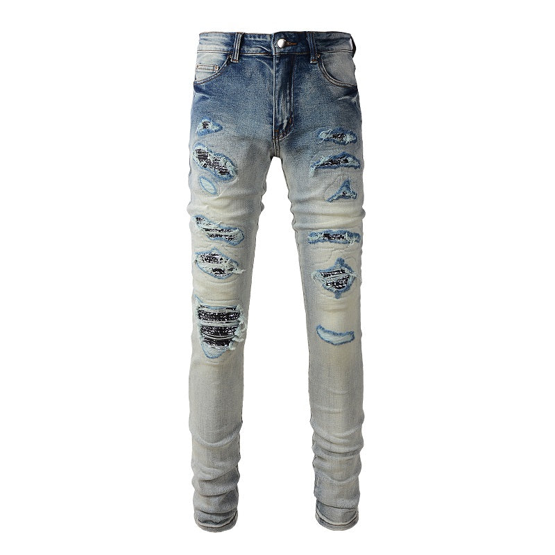 AMIRI Slim Fit Distressed Jeans #6677