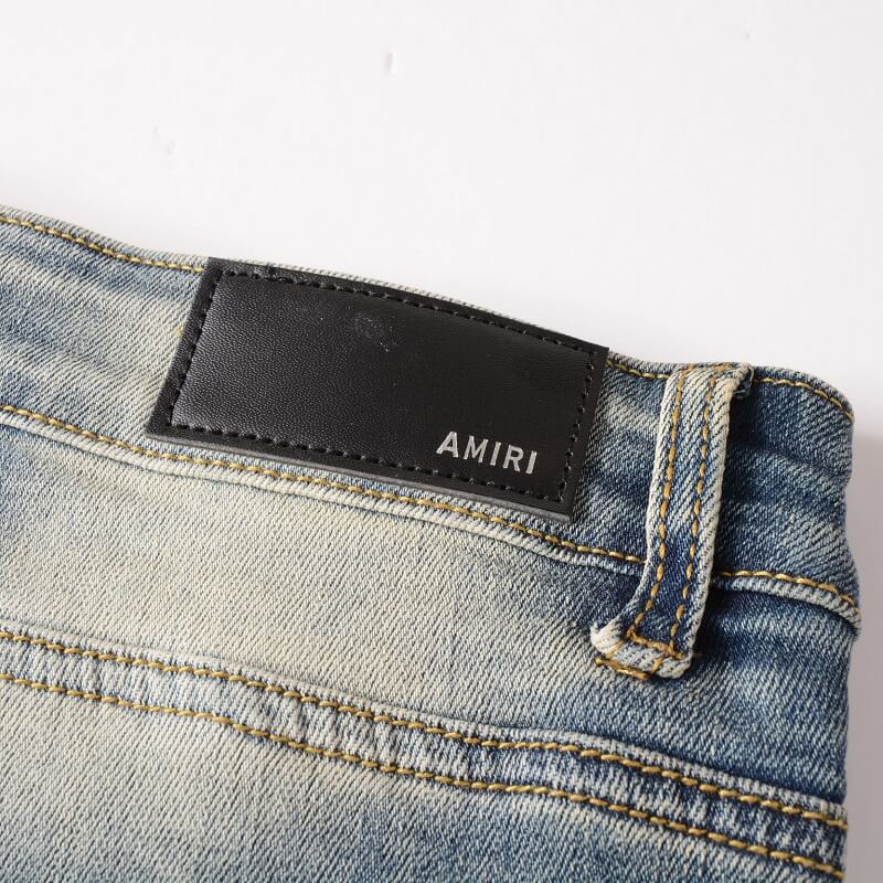 AMIRI Jeans #882 – Slim Fit Distressed Denim