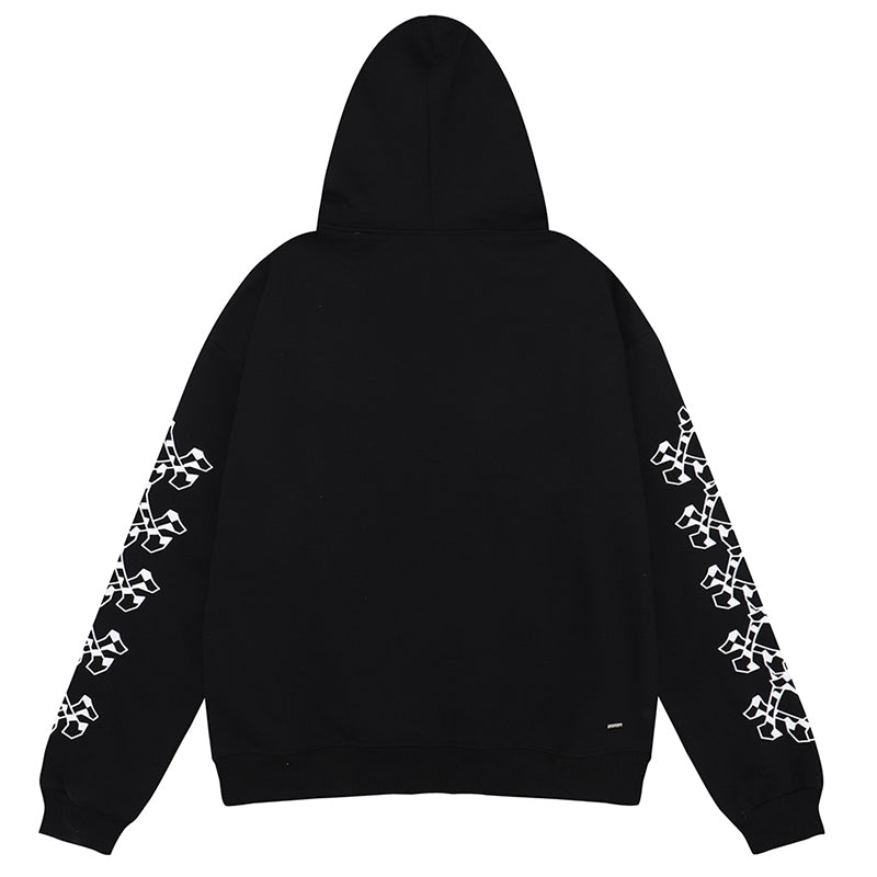 AMIRI Checkered Bones Cotton Hoodie