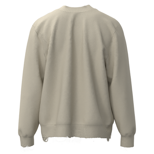 AMIRI 100% Cotton Oversized Sweater – Apricot