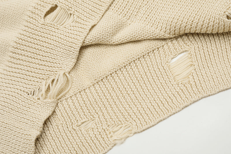 AMIRI 100% Cotton Oversized Sweater – Apricot