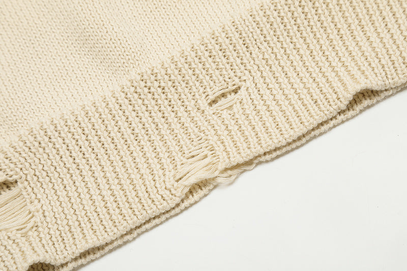 AMIRI 100% Cotton Oversized Sweater – Apricot
