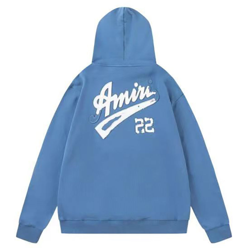 AMIRI Distressed Logo-Appliquéd Cotton-Jersey Hoodie