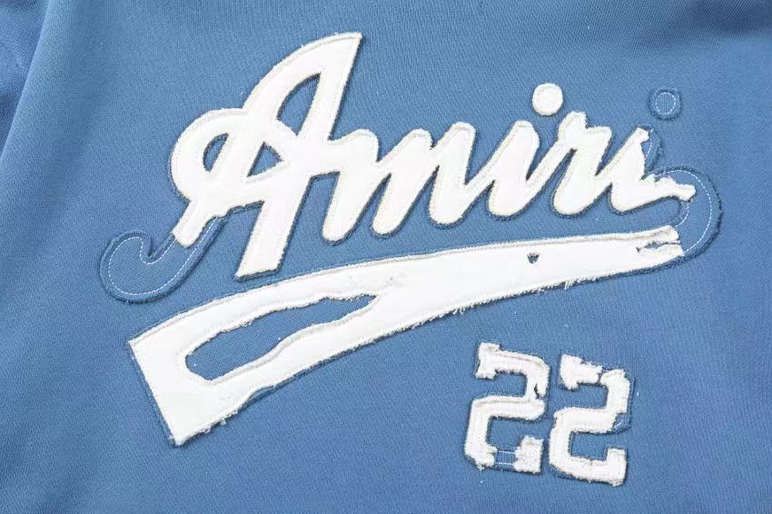 AMIRI Distressed Logo-Appliquéd Cotton-Jersey Hoodie