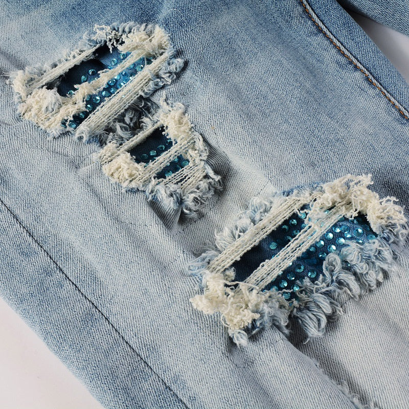 AMIRI Slim Fit Distressed Jeans #6566