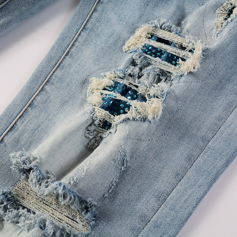 AMIRI Slim Fit Distressed Jeans #6566