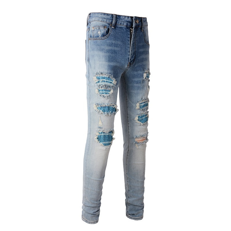 AMIRI Slim Fit Distressed Jeans #6566