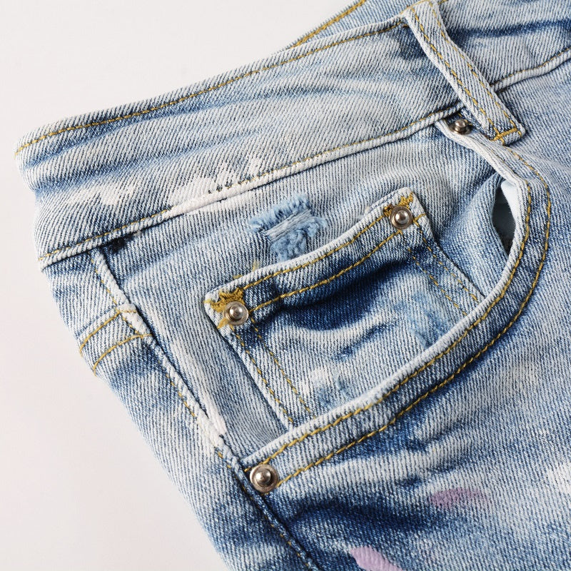 AMIRI Slim Fit Distressed Jeans #6901