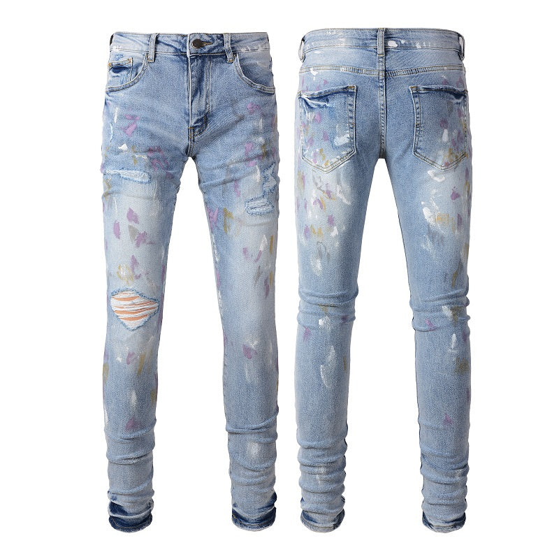 AMIRI Slim Fit Distressed Jeans #6901