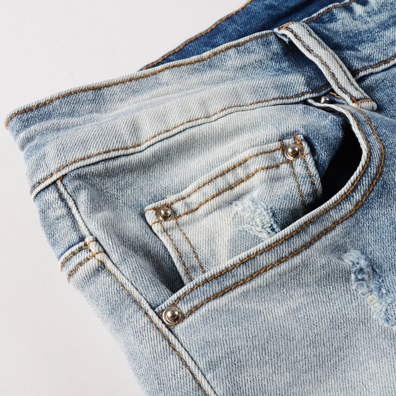 AMIRI Slim Fit Distressed Jeans #6646