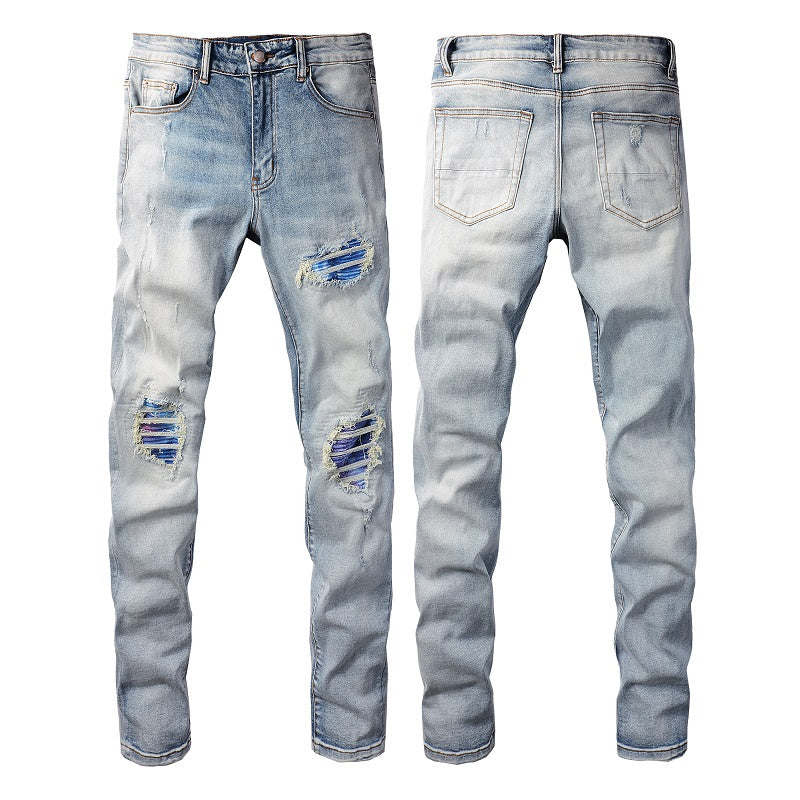 AMIRI Slim Fit Distressed Jeans #6646