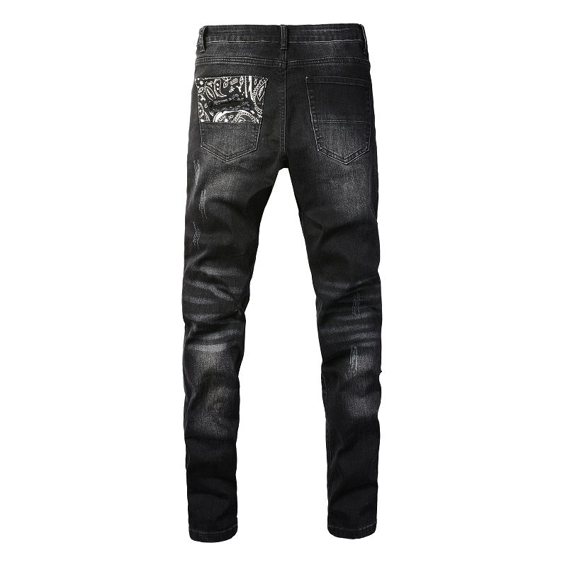 AMIRI Slim Fit Full Logo Distressed Jeans #1322
