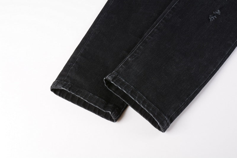 AMIRI Slim Fit Full Logo Distressed Jeans #1322