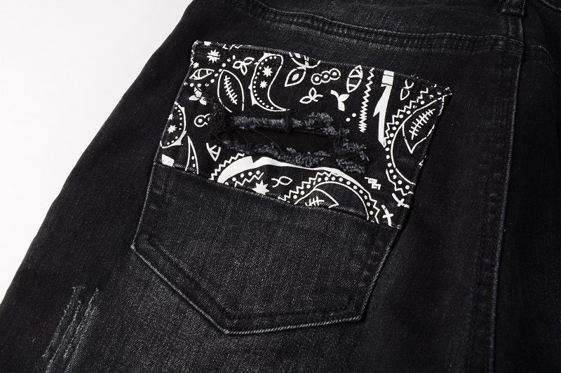 AMIRI Slim Fit Full Logo Distressed Jeans #1322