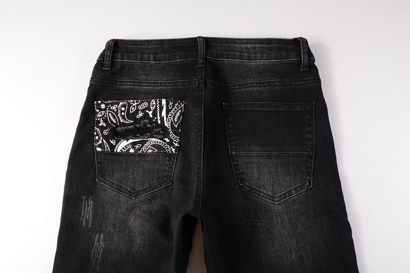 AMIRI Slim Fit Full Logo Distressed Jeans #1322