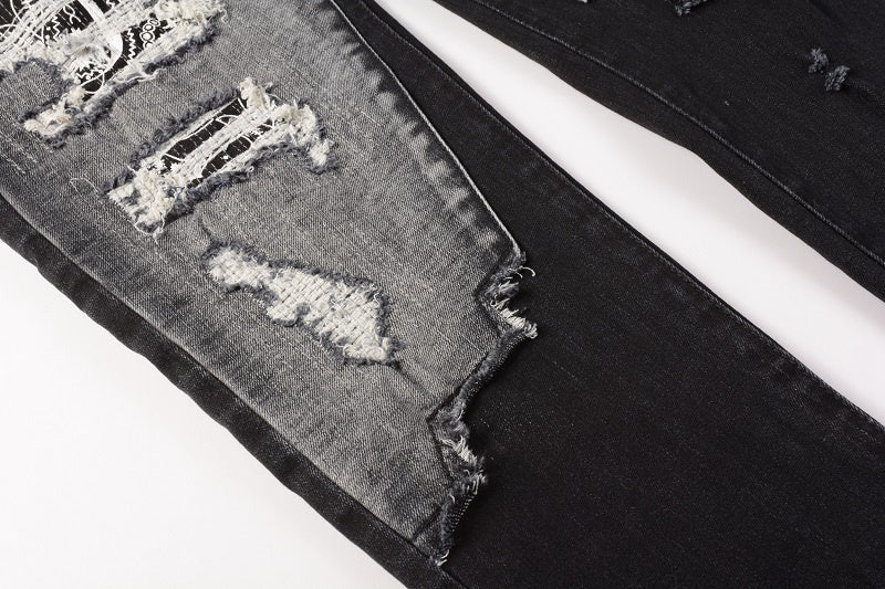 AMIRI Slim Fit Full Logo Distressed Jeans #1322