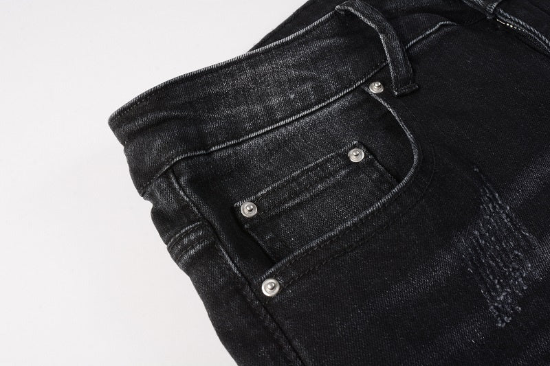 AMIRI Slim Fit Full Logo Distressed Jeans #1322
