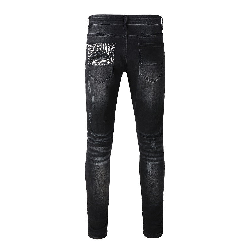 AMIRI Slim Fit Full Logo Distressed Jeans #1322