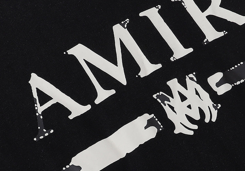 AMIRI Logo Appliqué Distressed Cotton Jersey T-Shirt