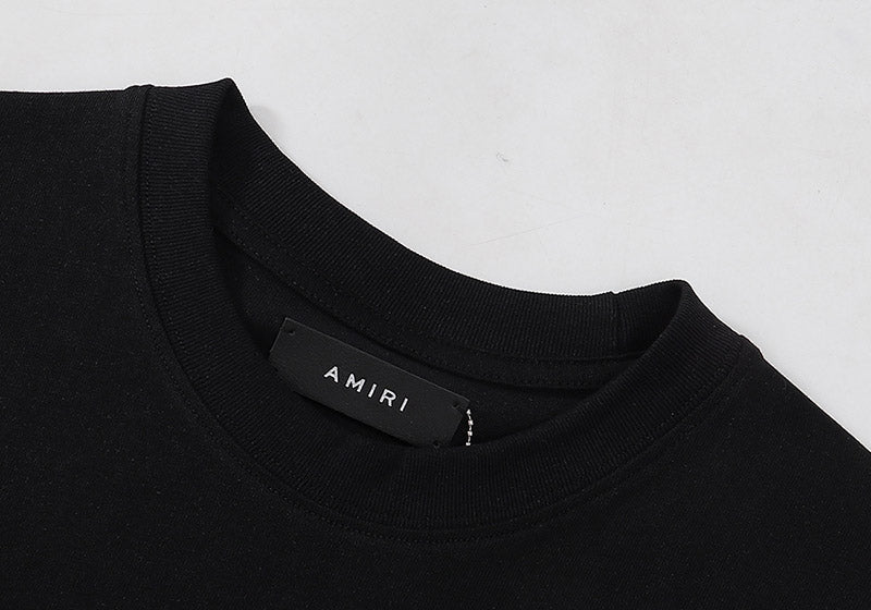 AMIRI Logo Appliqué Distressed Cotton Jersey T-Shirt