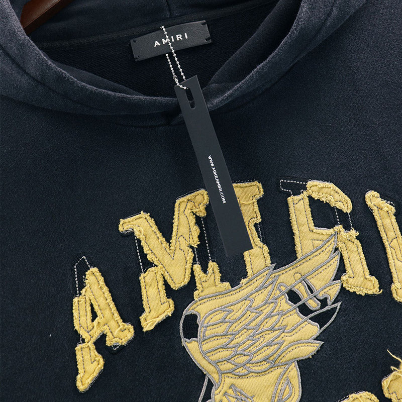 AMIRI Tiger Vintage Logo Cotton Hoodie