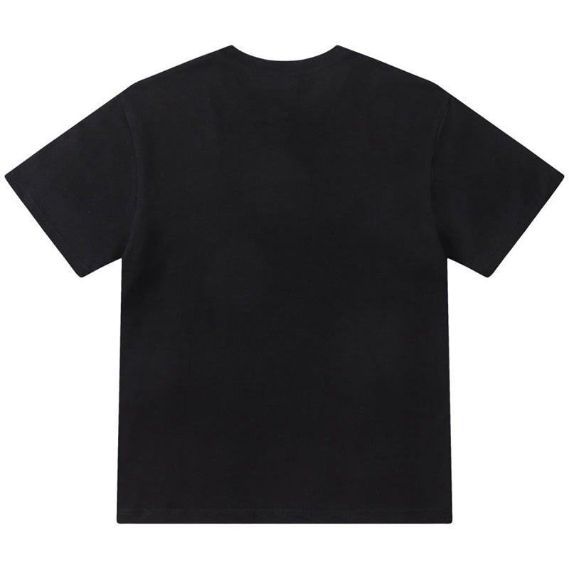 AMIRI Graphic-Print Cotton T-Shirt | Black, White & Apricot