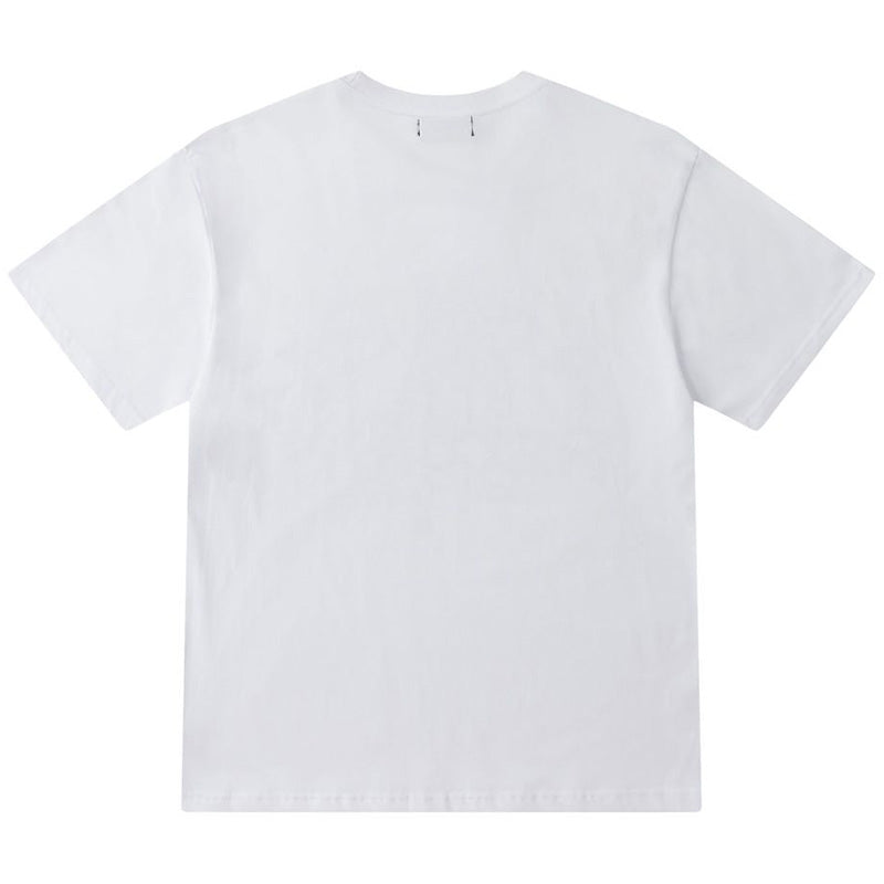 AMIRI Graphic-Print Cotton T-Shirt | Black, White & Apricot