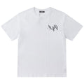 AMIRI Staggered Logo T-Shirt | White & Black