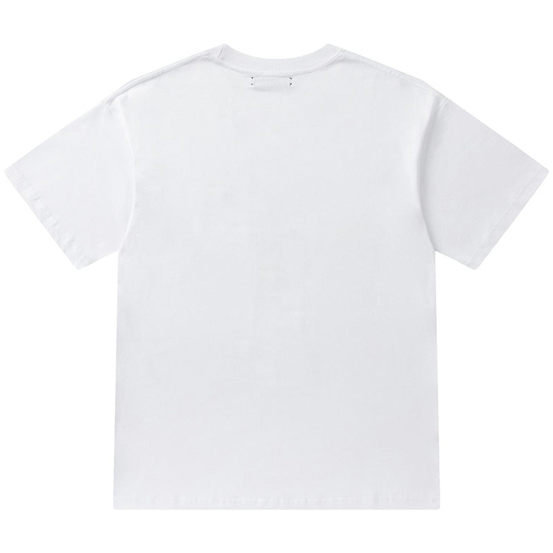 AMIRI Staggered Logo-Print Cotton Jersey T-Shirt | Black, Yellow & White