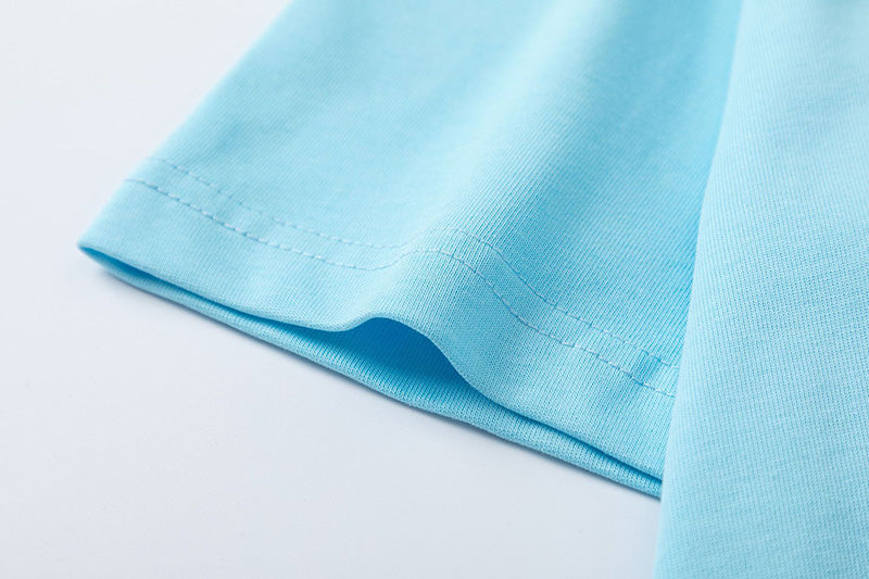 AMIRI Logo Printed Crewneck T-Shirt | Light Blue