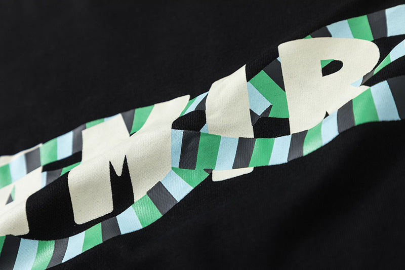 AMIRI Core Brand-Printed Tie-Dye Cotton Jersey T-Shirt | Black