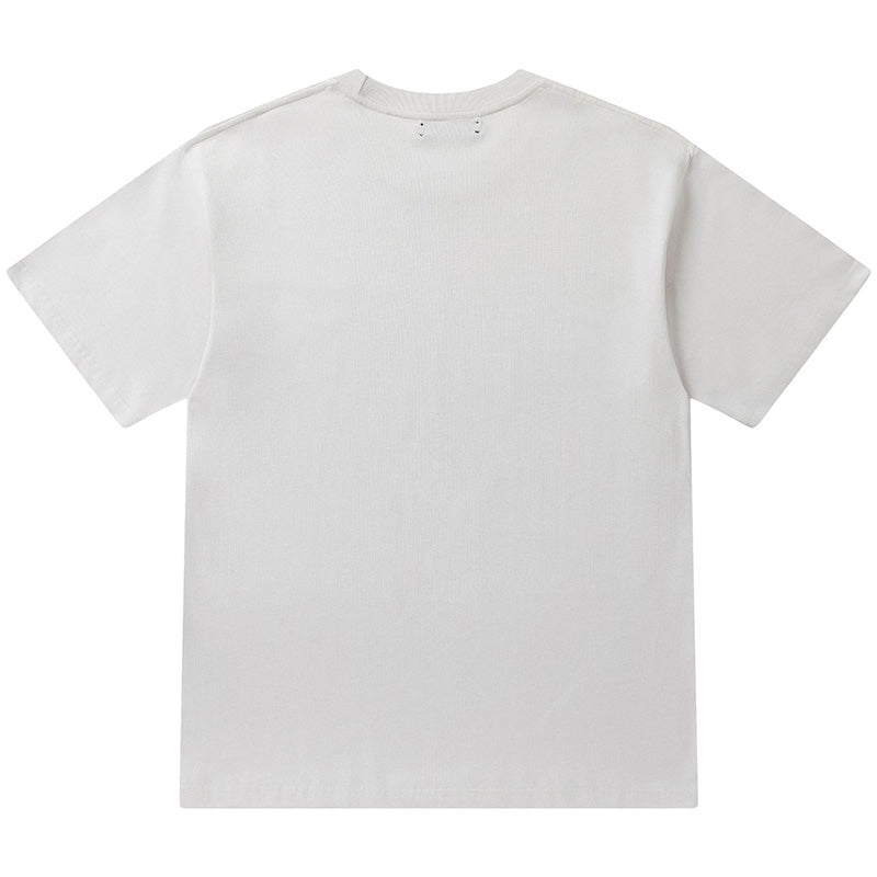 AMIRI Printed Cotton T-Shirt | Cream & Black