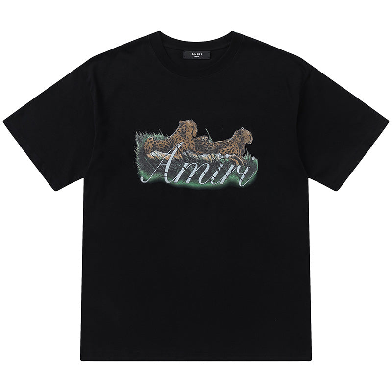 AMIRI Printed Cotton T-Shirt | Cream & Black