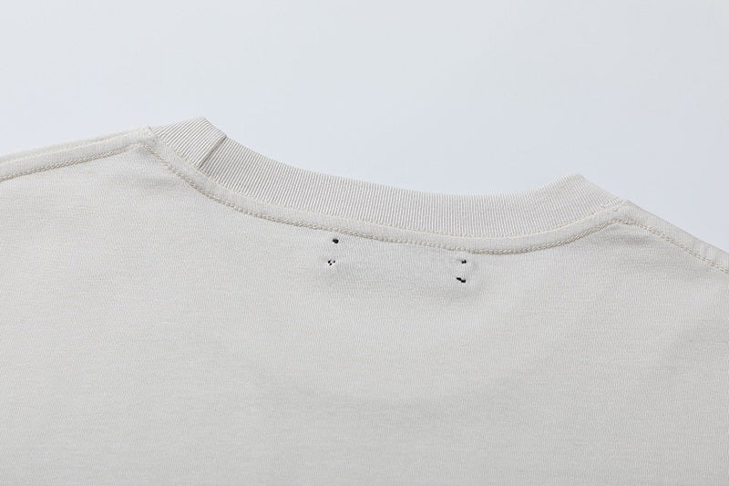 AMIRI Printed Cotton T-Shirt | Cream & Black